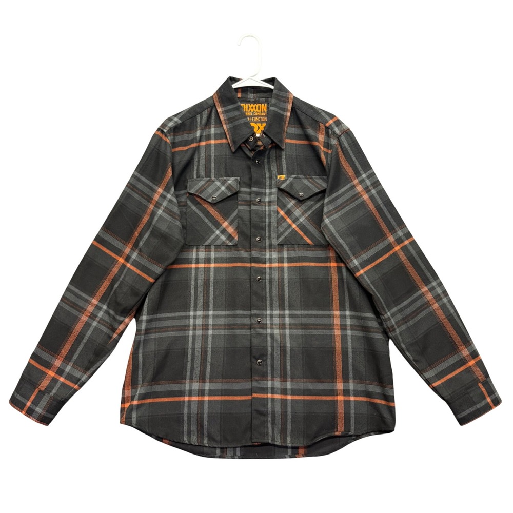 Dixxon Flannel Co x Fox Racing Shirt Mens L Multicolor Plaid Button Down D-Tech